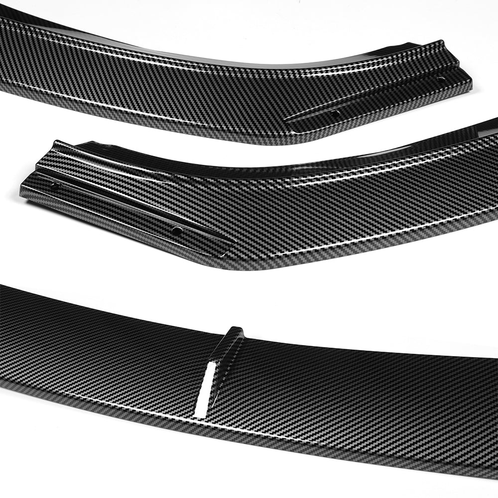 For 2014-2021 BMW 2-Series F22 F23 Base Front Bumper Splitter Spoiler Lip 5PCS -Carbon Fiber Look - Image 5