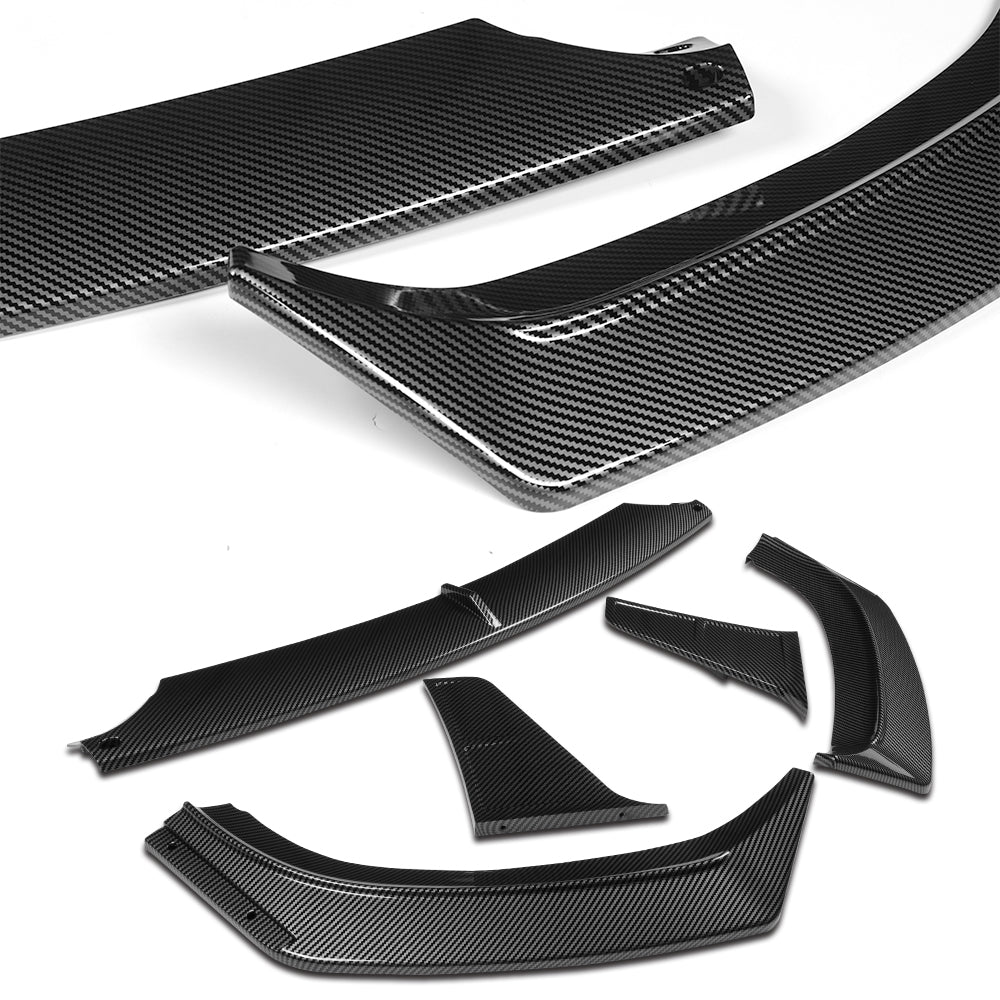 For 2014-2021 BMW 2-Series F22 F23 Base Front Bumper Splitter Spoiler Lip 5PCS -Carbon Fiber Look - Image 6