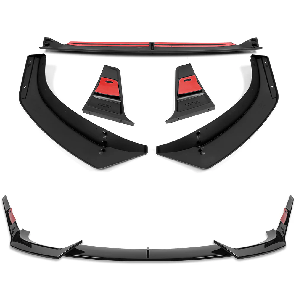For 2014-2021 BMW 2-Series F22 F23 Base Front Bumper Splitter Spoiler Lip 5PCS -Painted Black - Image 3