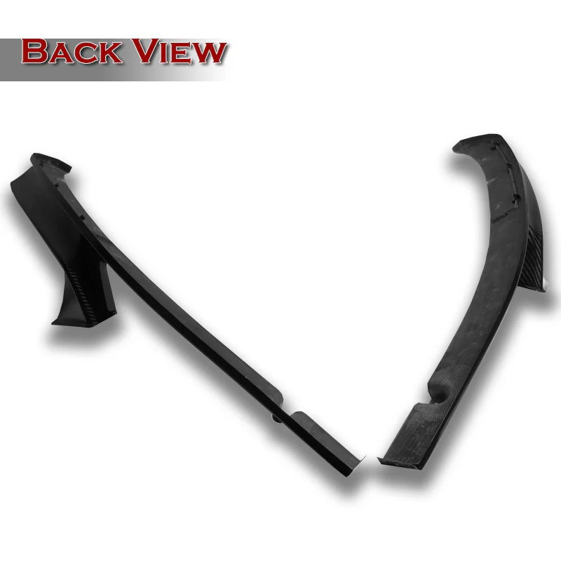 For 2014-2021 BMW 2-Series F22 F23 M-Sport 4-PCS Carbon Fiber Front Bumper Spoiler Lip - Image 4