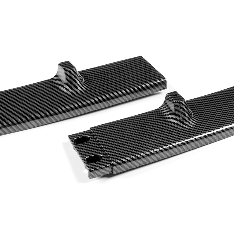 For 2014-2021 BMW 2-Series F22 F23 M-Sport 4- PCS Carbon Look Front Bumper Spoiler Lip - Image 2