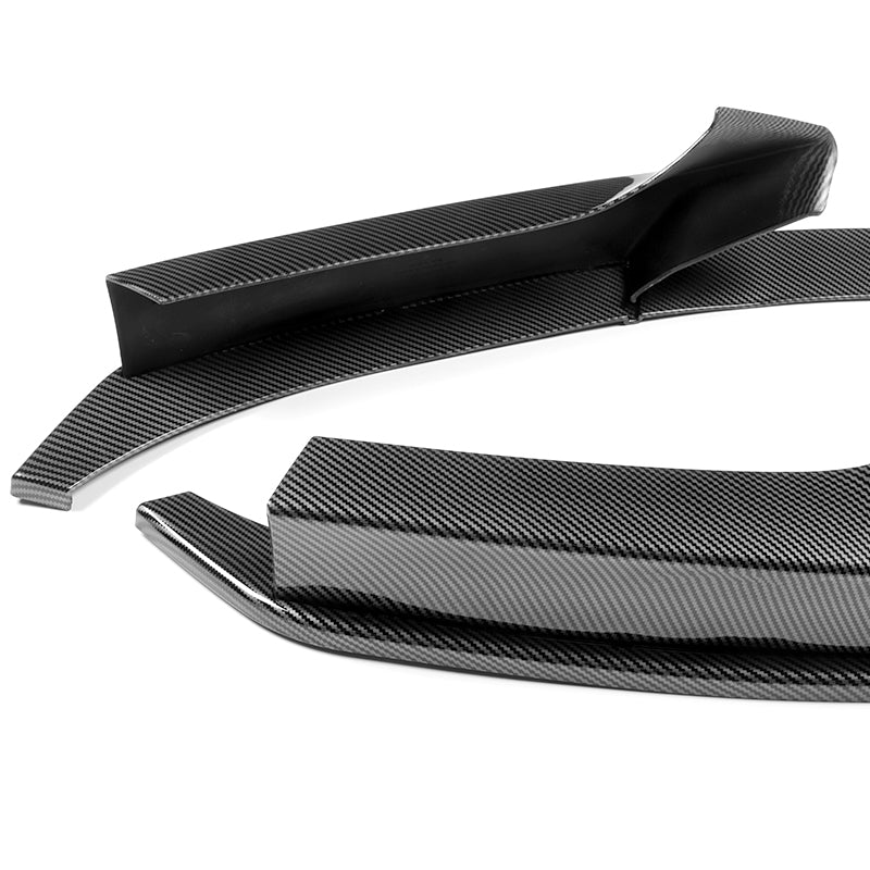 For 2014-2021 BMW 2-Series F22 F23 M-Sport 4- PCS Carbon Look Front Bumper Spoiler Lip - Image 3