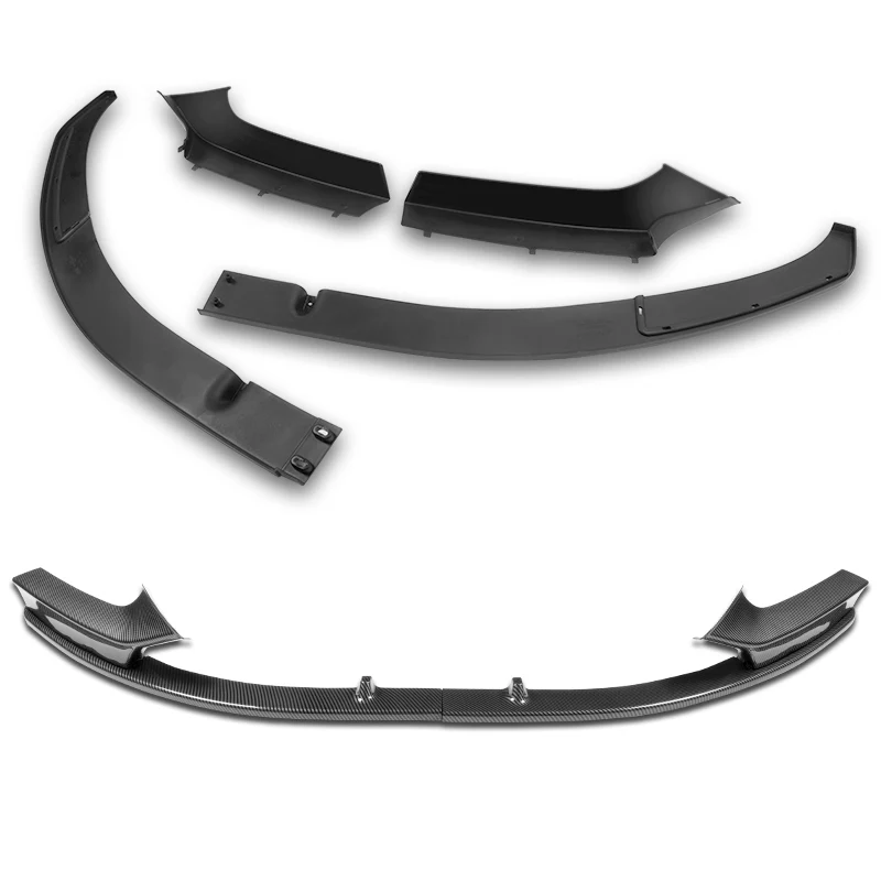 For 2014-2021 BMW 2-Series F22 F23 M-Sport 4- PCS Carbon Look Front Bumper Spoiler Lip - Image 4