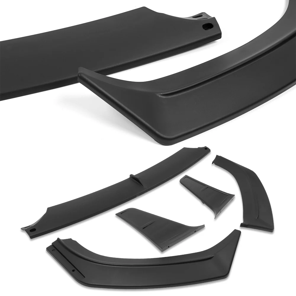 For 2014-2021 BMW 2-Series F22 F23 Base Front Bumper Splitter Spoiler Lip 5PCS -Unpainted Matte Black - Image 2