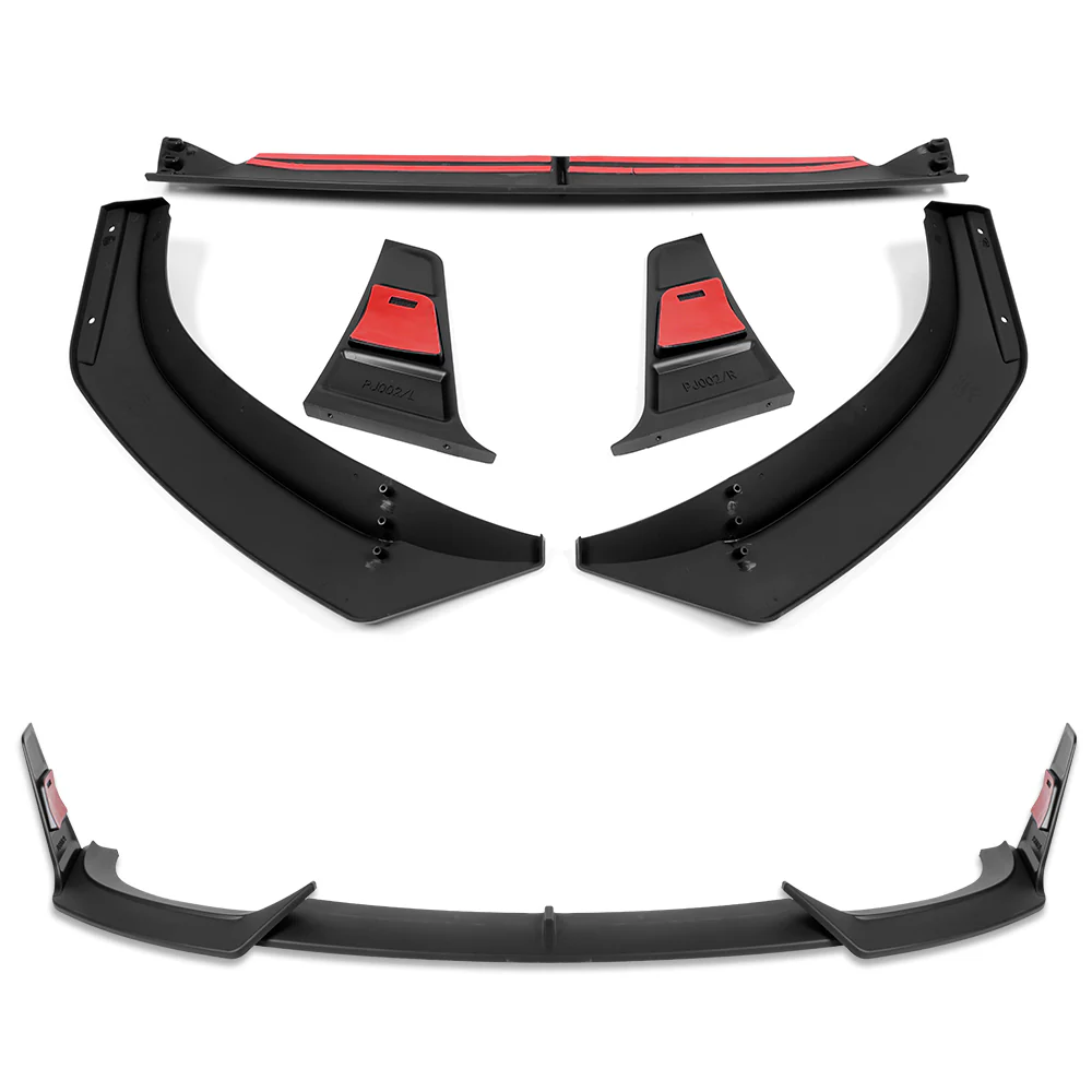 For 2014-2021 BMW 2-Series F22 F23 Base Front Bumper Splitter Spoiler Lip 5PCS -Unpainted Matte Black - Image 5