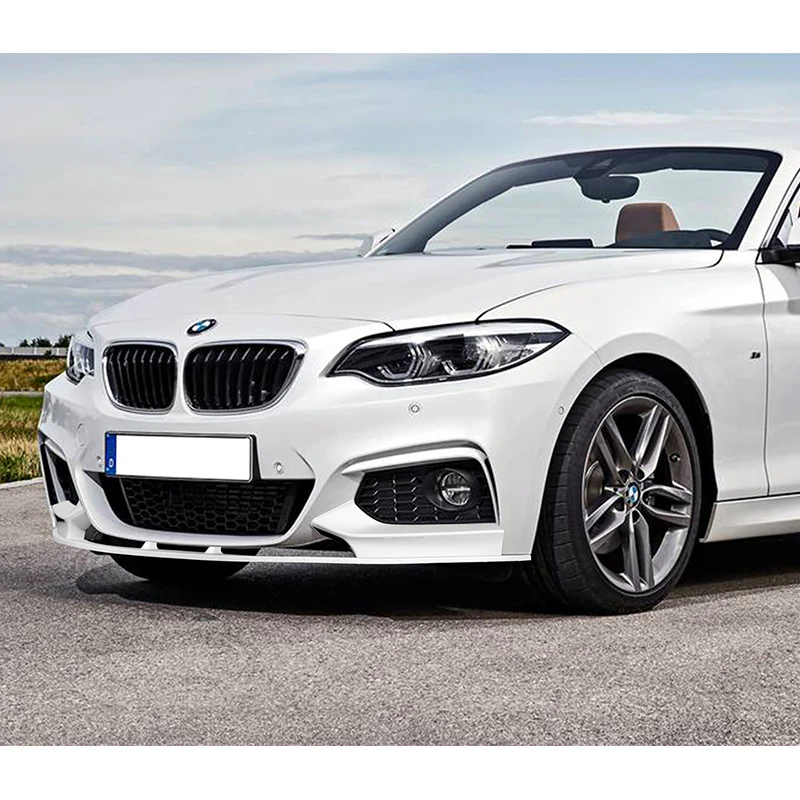 For 2014-21 BMW 2-Series F22 F23 M-Sport 4-PCS Painted White Front Bumper Spoiler Lip - Image 5