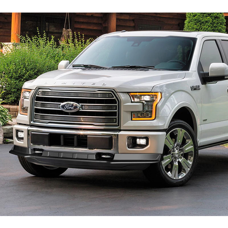 For 2015-2017 Ford F-150 F150 Truck STP-Style Front Bumper Splitter Spoiler Lip 3 Pieces - Image 5