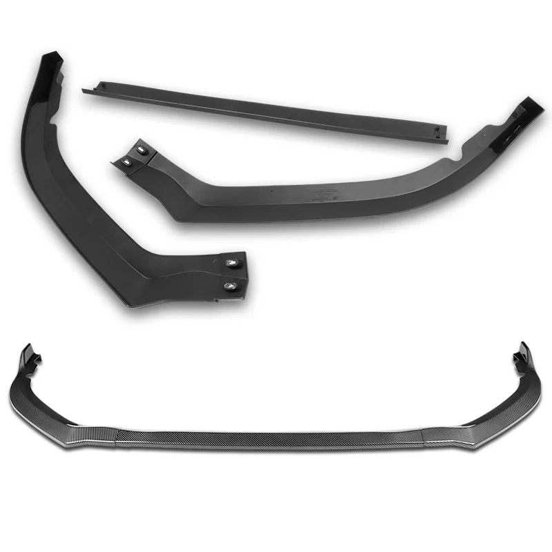 For 2015-2017 Subaru Legacy STi-Style JDM Carbon Look Front Bumper Spoiler Lip  3-PCS - Image 4