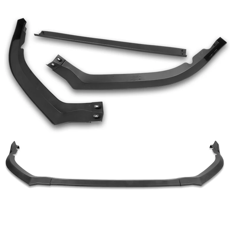 For 2015-2017 Subaru Legacy STi-Style JDM Matt Black Front Bumper Spoiler Lip  3-PCS - Image 2