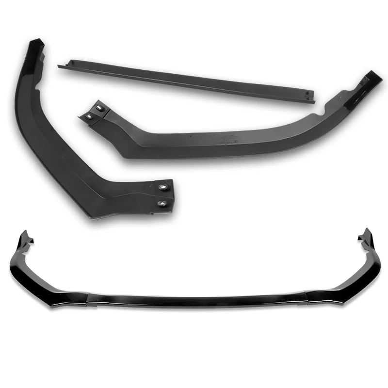 For 2015-2017 Subaru Legacy STi-Style JDM Painted Black Front Bumper Spoiler Lip  3-PCS - Image 2