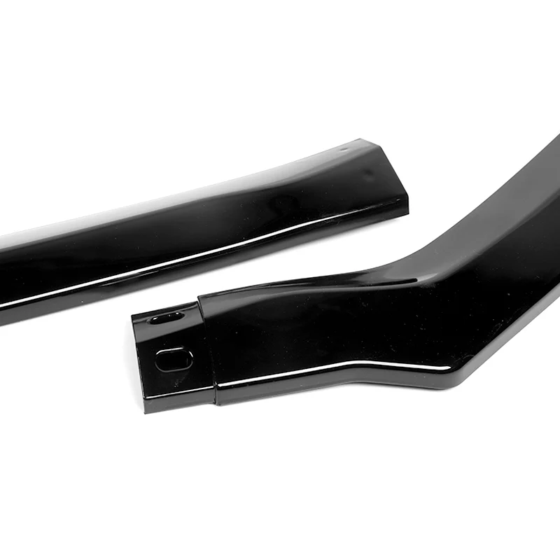 For 2015-2017 Subaru Legacy STi-Style JDM Painted Black Front Bumper Spoiler Lip  3-PCS - Image 4