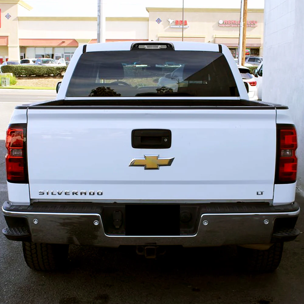 For 2015 – 2018 Chevrolet Silverado 2500HD 3500HD LED Third Brake Light with Integrated Cargo Lamp - Chrome Housing Smoked Lens - Image 7