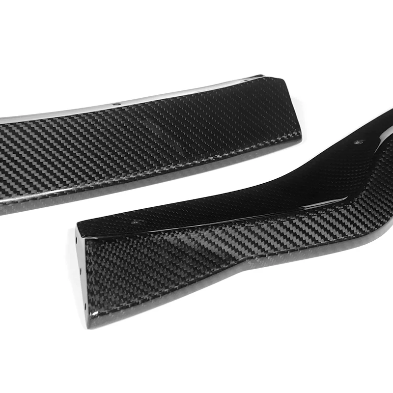 For 2015-2018 Lexus RC300 RC350 AG-Style 3-PCS Carbon Fiber Front Bumper Spoiler Lip - Image 2