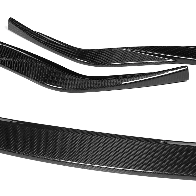 For 2015-2018 Lexus RC300 RC350 AG-Style 3-PCS Carbon Fiber Front Bumper Spoiler Lip - Image 4