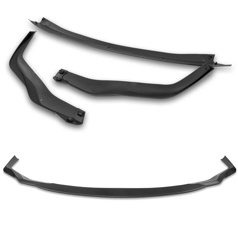 For 2015-2018 Lexus RC300 RC350 AG-Style 3-PCS Matt Black Front Bumper Spoiler Lip - Image 4