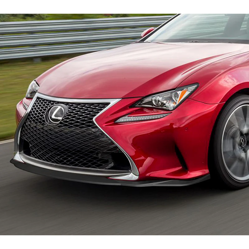 For 2015-2018 Lexus RC300 RC350 AG-Style 3-PCS Matt Black Front Bumper Spoiler Lip - Image 5