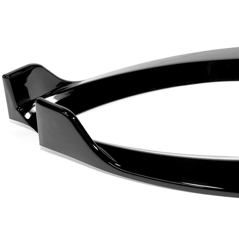 For 2015-2018 Mercedes C-Class W205 Base  3-PCS Painted Black Front Bumper Spoiler Lip - Image 3