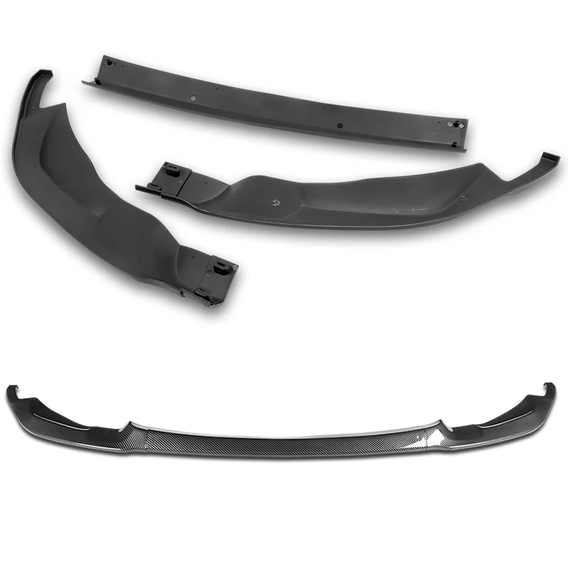 For 2015-2019 BMW F80 F82 F83 M3 M4 GT-Style Carbon Look Front Bumper Body Lip  3-PCS - Image 4