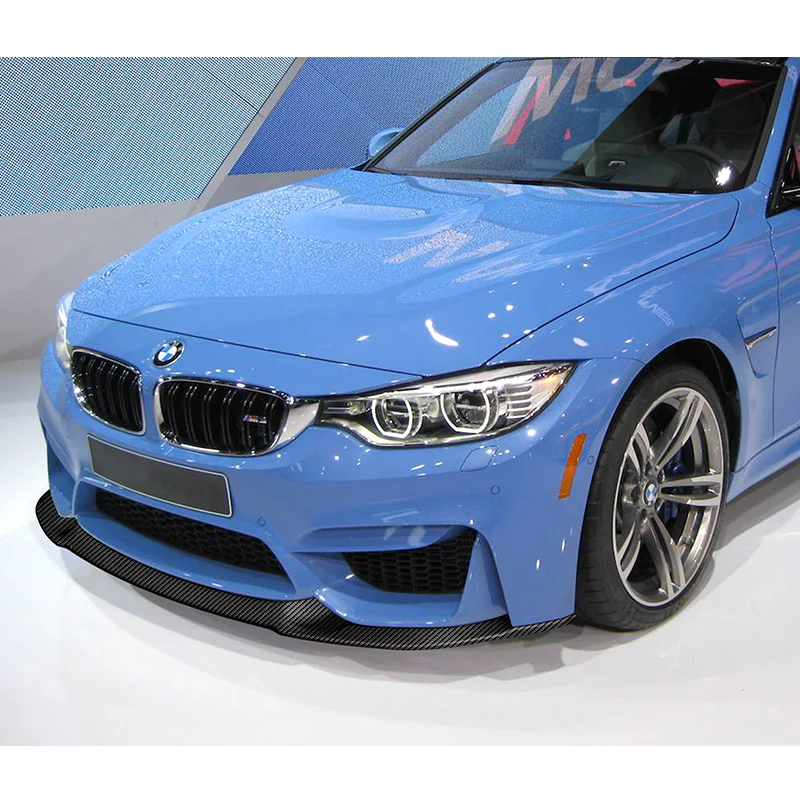 For 2015-2019 BMW F80 F82 F83 M3 M4 GT-Style Carbon Look Front Bumper Body Lip  3-PCS - Image 5