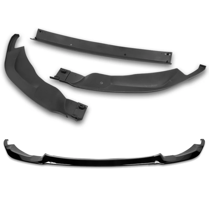 For 2015-2019 BMW F80 F82 F83 M3 M4 GT-Style Painted Black Front Bumper Body Lip  3-PCS - Image 2