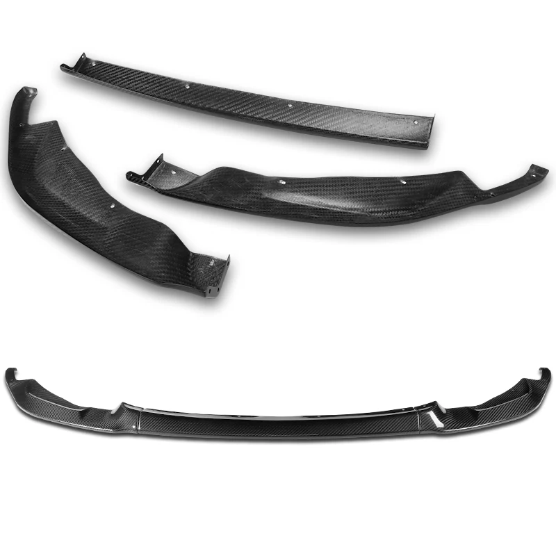 For 2015-2019 BMW F80 F82 M3 M4 GT-Style Carbon Fiber Front Bumper Spoiler Lip  3-PCS - Image 4