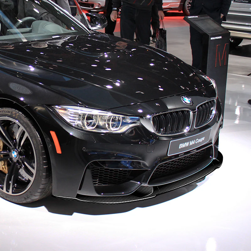 For 2015-2019 BMW F80 F82 M3 M4 GT-Style Carbon Fiber Front Bumper Spoiler Lip  3-PCS - Image 5