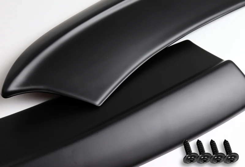 For 2015-2019 Dodge Charger SRT-Style Unpainted Matte Black Rear Bumper Lip Apron 2PCS - Image 2