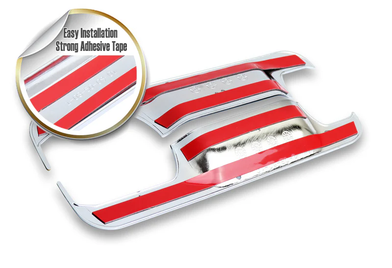 For 2015 - 2019 Ford F-150 F150 Chrome Exterior Door Pull Handle Bowl Cover Cap Trim Kit 8PCS - Image 2