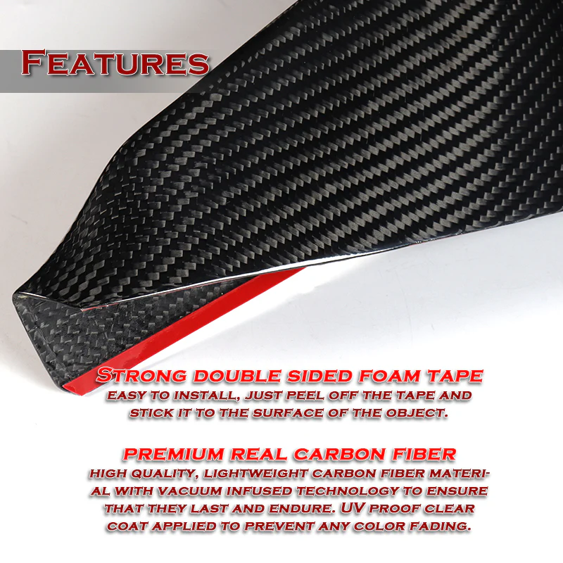 For 2015-2020 BMW F80 F82 F83 M3 M4 Real Carbon Fiber Front Bumper Body Splitter Spoiler Lip 2PCS - Image 4
