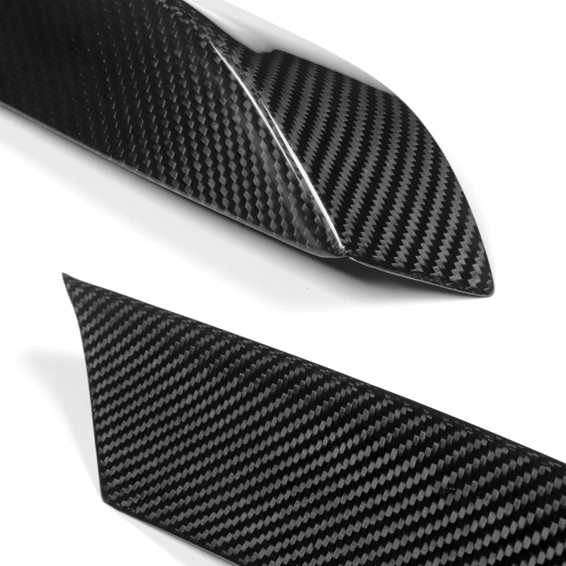 For 2015-2020 BMW F80 F82 F83 M3 M4 Real Carbon Fiber Front Bumper Splitter Canard Lip 2PCS - Image 4