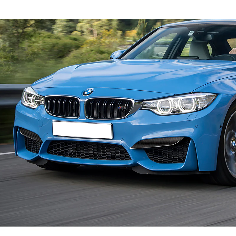 For 2015-2020 BMW M3/M4 F80 F82 F83 Real Carbon Fiber Front Bumper Body Splitter Canard Lip 2PCS - Image 6