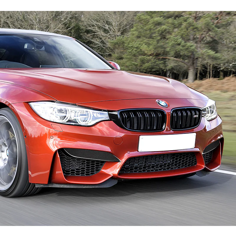 For 2015-2020 BMW M3/M4 F80 F82 F83 Real Carbon Fiber Front Bumper Body Splitter Canard Lip 2PCS - Image 7