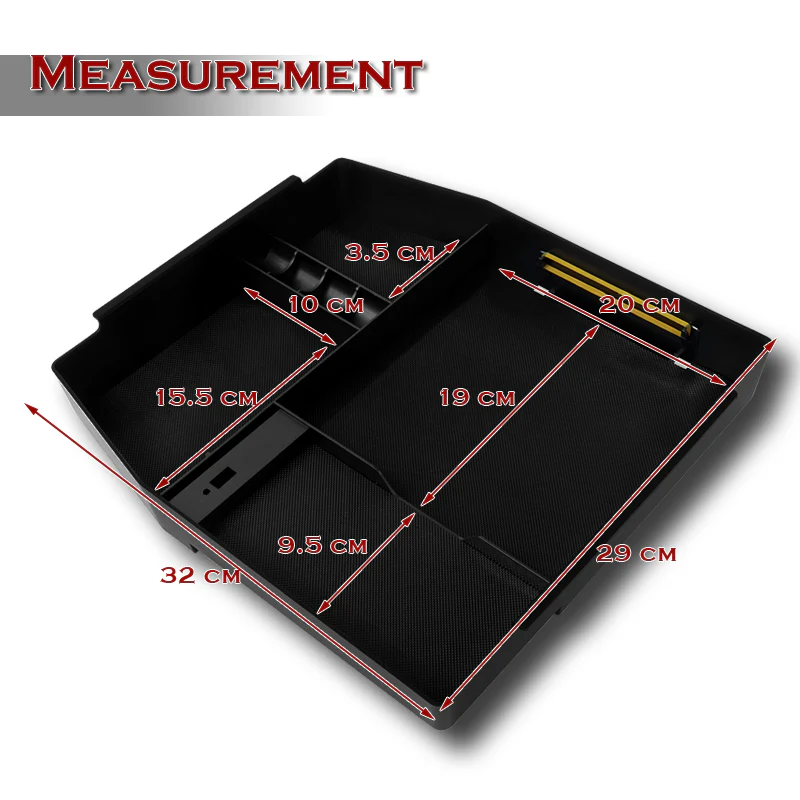 For 2015 - 2020 Ford F-150 Center Console Organizer Tray Armrest Storage Box - Image 5