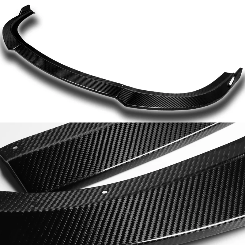 For 2015-2023 Chrysler 300  3-PCS  Real Carbon Fiber Front Bumper Splitter Spoiler Lip - Image 2