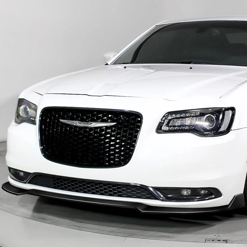 For 2015-2023 Chrysler 300  3-PCS  Real Carbon Fiber Front Bumper Splitter Spoiler Lip - Image 5