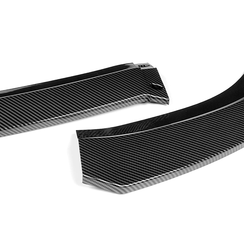 For 2015-2023 Chrysler 300 STP-Style  3-PCS Carbon Look Front Bumper Body Spoiler Lip - Image 2