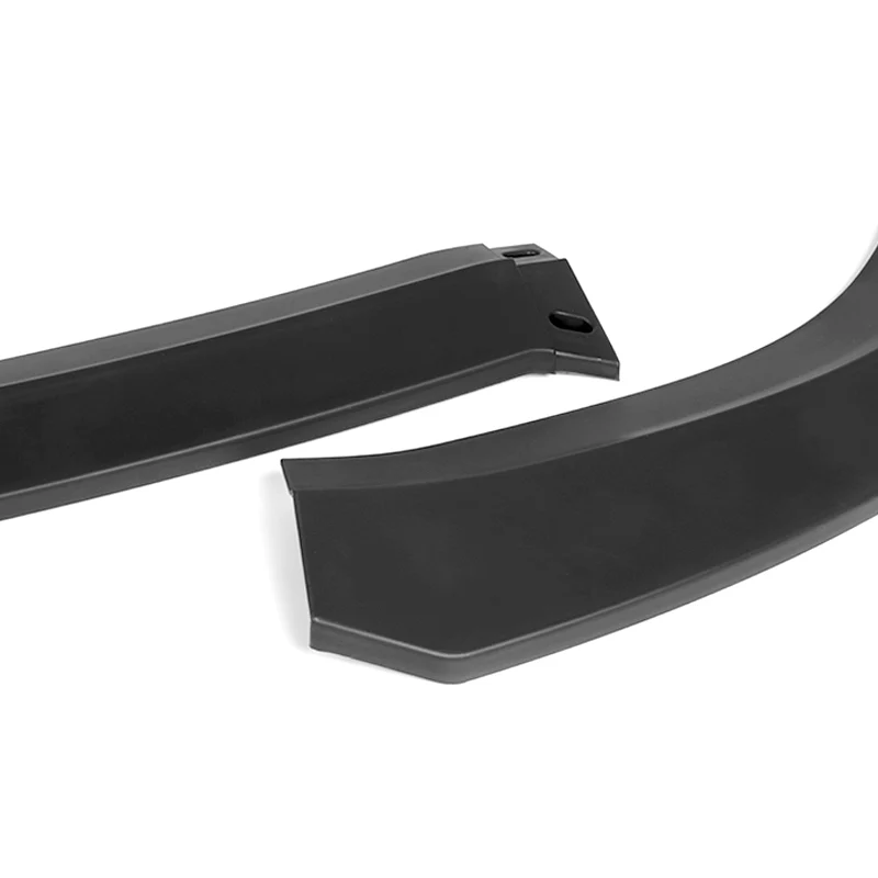For 2015-2023 Chrysler 300 STP-Style 3-PCS Matt Black Front Bumper Body Spoiler Lip - Image 2