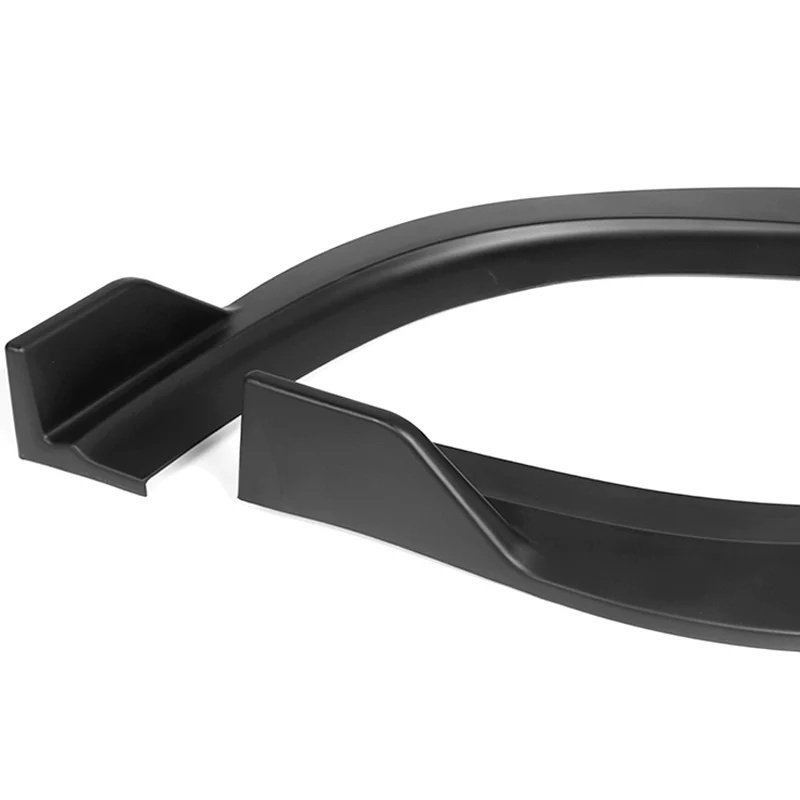 For 2015-2023 Chrysler 300 STP-Style 3-PCS Matt Black Front Bumper Body Spoiler Lip - Image 3