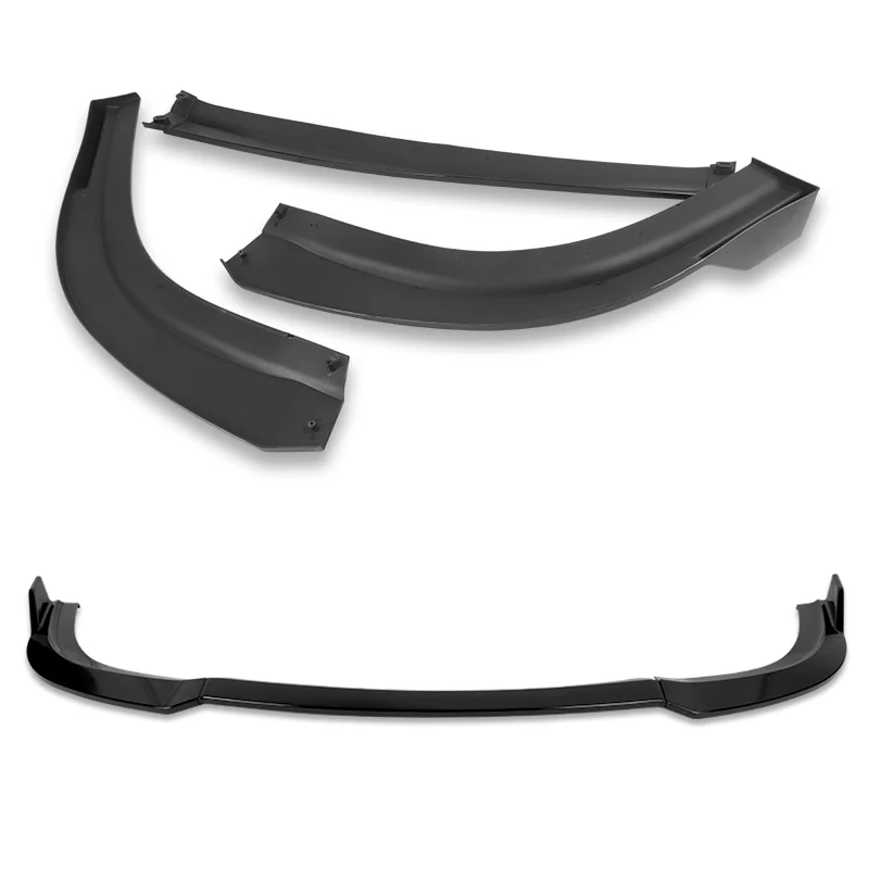 For 2015-2023 Chrysler 300 STP-Style 3-PCS Painted Black Front Bumper Body Spoiler Lip - Image 4