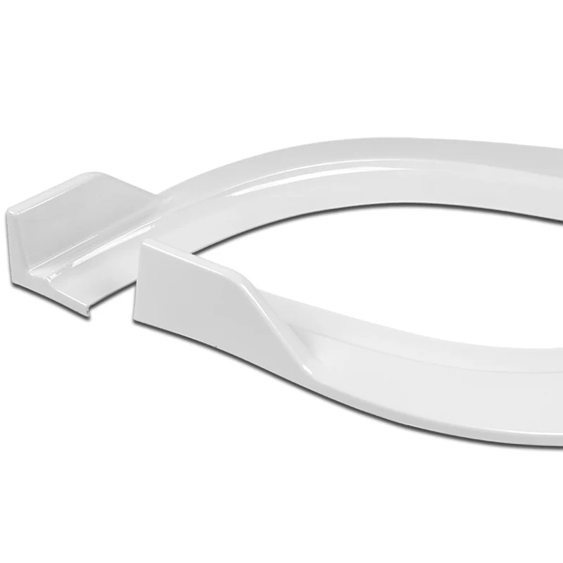 For 2015-2023 Chrysler 300 STP-Style 3-PCS Painted White Front Bumper Body Spoiler Lip - Image 3