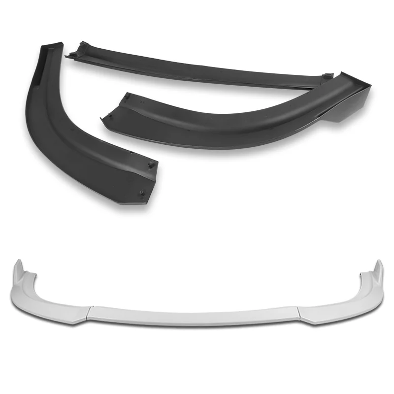 For 2015-2023 Chrysler 300 STP-Style 3-PCS Painted White Front Bumper Body Spoiler Lip - Image 4