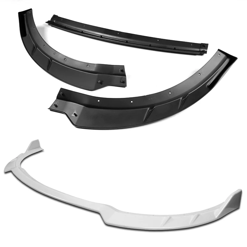 For 2015-2023 Dodge Charger RA-Style Painted White Front Bumper Splitter Spoiler Lip 3PCS - Image 4