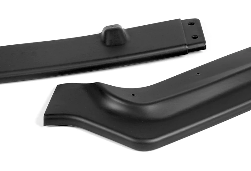 For 2017-2022 Infiniti Q60 Coupe 2DR Unpainted Matte Black Front Bumper Splitter Spoiler Lip 3PCS - Image 2