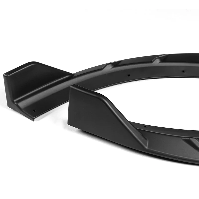 For 2015-2023 Dodge Charger RA-Style Unpainted Matte Black Front Bumper Splitter Spoiler Lip 3PCS - Image 6