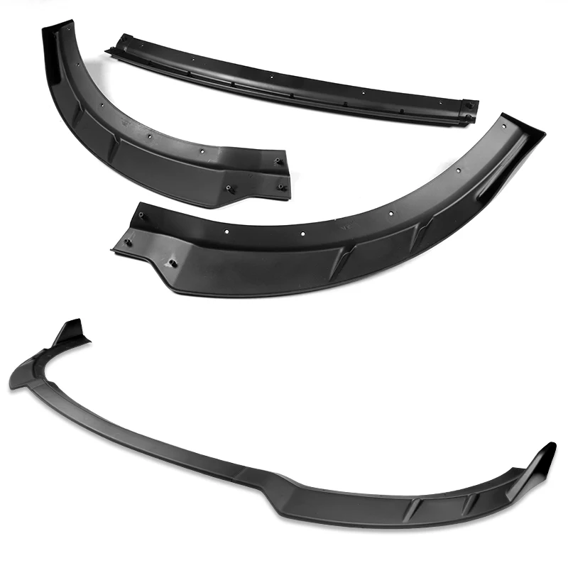 For 2015-2023 Dodge Charger RA-Style Unpainted Matte Black Front Bumper Splitter Spoiler Lip 3PCS - Image 7