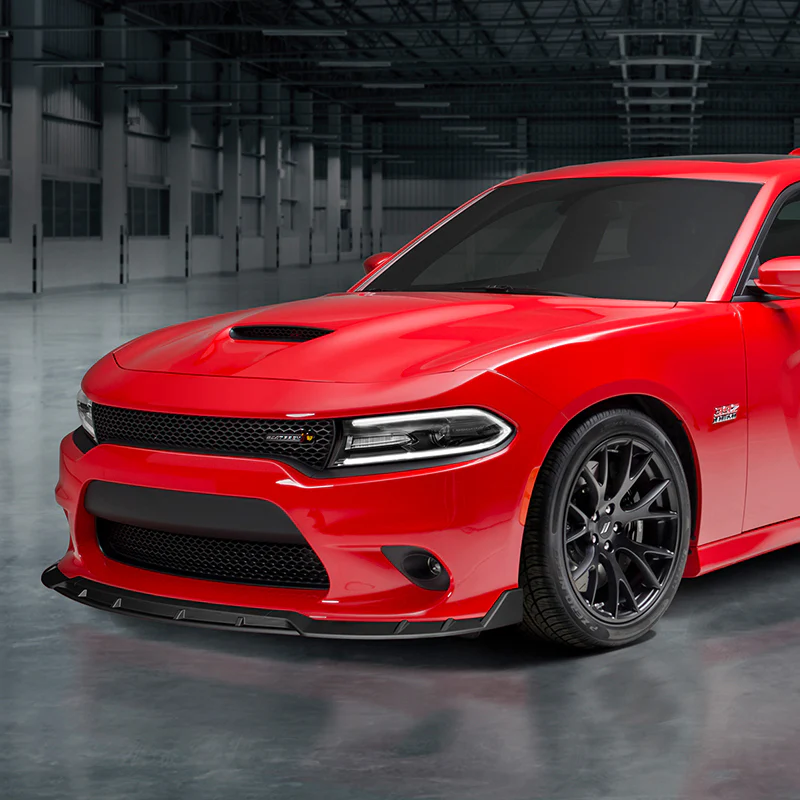 For 2015-2023 Dodge Charger SRT-Style Matte Black Front Bumper Splitter Spoiler Lip 4-PCS - Image 5