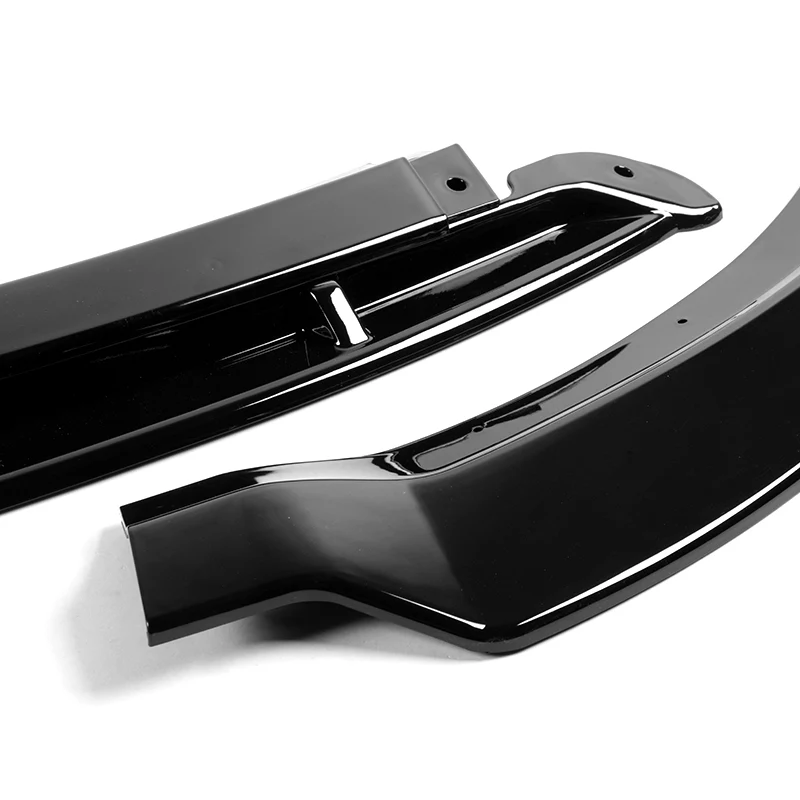 For 2015-2023 Dodge Charger SRT-Style Painted Black Front Bumper Splitter Spoiler Lip 4-PCS - Image 2