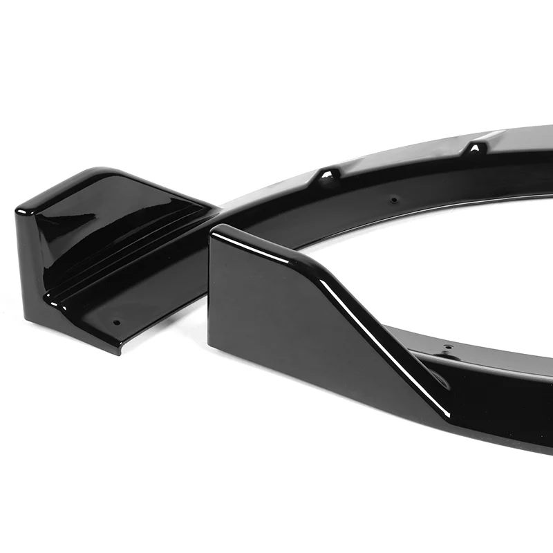 For 2015-2023 Dodge Charger SRT-Style Painted Black Front Bumper Splitter Spoiler Lip 4-PCS - Image 3