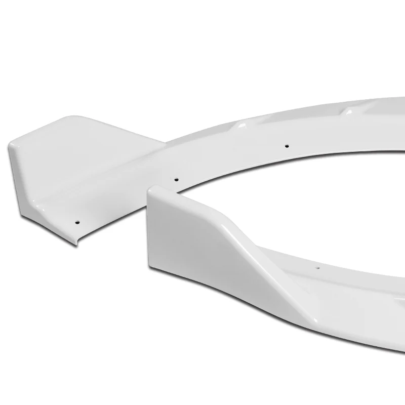 For 2015-2023 Dodge Charger SRT-Style Painted White Front Bumper Splitter Spoiler Lip 4-PCS - Image 2