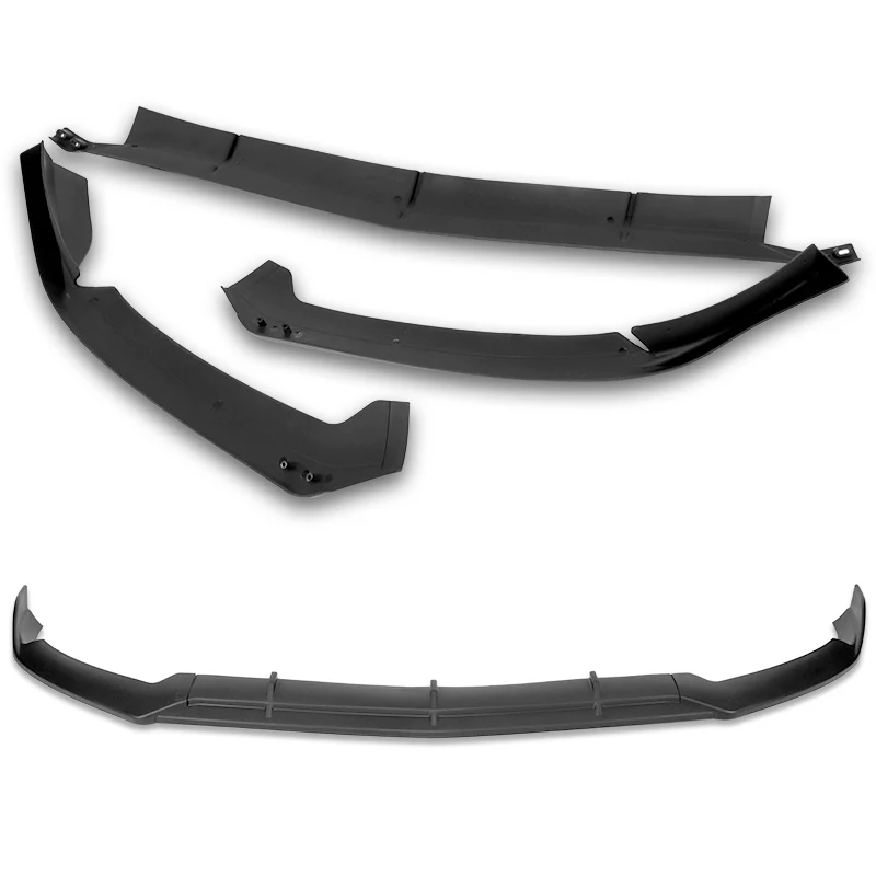 For 2015-2021 Mercedes-Benz W205 C63 AMG AP-Style 3-PCS  Black Front Bumper Spoiler Lip - Image 4